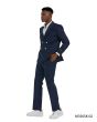 Tazio Men's Outlet 2 Piece Skinny Fit Suit - Gold Buttons