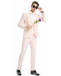 Tazio Men's Outlet 3 Piece Skinny Fit Suit - Wide Shawl Lapel