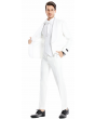 Tazio Men's 3 Piece Skinny Fit Suit - Wide Shawl Lapel