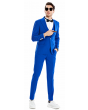Tazio Men's 3 Piece Skinny Fit Suit - Sleek Pinstripe