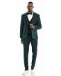 Tazio Men's 3 Piece Skinny Fit Suit - Sleek Pinstripe