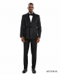 Tazio Men's 2 Piece Skinny Fit Suit - Dark Trim Paisley