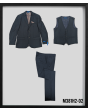 Sean Alexander Men's 3 Piece Hybrid Fit Suit - 2 Button
