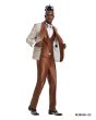 CCO Men's Outlet 3 Piece Skinny Fit Suit - Paisley