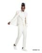 Tazio Men's 3 Piece Skinny Fit Suit - Polka Dot