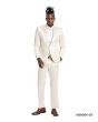 Tazio Men's 3 Piece Skinny Fit Suit - Sharkskin