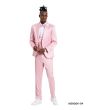 Tazio Men's 3 Piece Skinny Fit Suit - Sharkskin