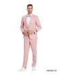 Tazio Men's 2 Piece Skinny Fit Suit - Smooth Color