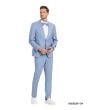 Tazio Men's 2 Piece Skinny Fit Suit - Smooth Color