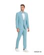 Tazio Men's 2 Piece Skinny Fit Suit - Smooth Color