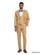 Tazio Men's 3 Piece Skinny Fit Suit - Floral Pattern