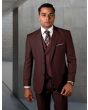 Statement Men's 3 Piece Unique Fashion Suit - Textured Vest