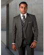 Statement Men's 3 Piece Unique Fashion Suit - Textured Vest