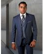 Statement Men's 3 Piece Unique Fashion Suit - Textured Vest