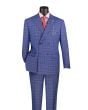 Vinci Men's Outlet 2 Piece Modern Fit Suit - Glen Plaid