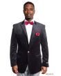 Empire Men's Luxurious Sport Coat - Velvet Pinstripe