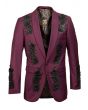 Empire Men's Luxurious Sport Coat - Bold Textured Pattern