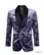 Empire Men's Outlet Luxurious Sport Coat - Dark Floral Pattern