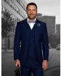 Statement Men's 3 Piece Wool Outlet Suit - Elegant Solid