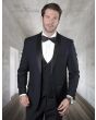 Statement Men's 3 Piece Wool Tuxedo - Classic Tuxedo