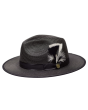 Bruno Capelo Men's Fedora Style Straw Hat - Flat Brim Hat