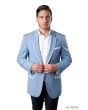 Tazio Men's Classic Fashion Sport Coat - White Accents