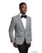 Tazio Men's Classic Fashion Slim Fit Sport Coat - Geometric Design