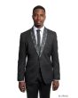 Tazio Men's Modern Fit Fashion Sport Coat - Fashion Exotic Lapel