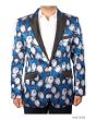 Tazio Men's Classic Fashion Sport Coat - Tulip Pattern