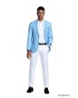 Tazio Men's Classic Fashion Sport Coat - Solid Vibrant Colors