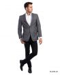 Tazio Men's Classic Fashion Sport Coat - Layered Windowpane