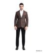 Tazio Men's Slim Fit Fashion Sport Coat - Checker Plaid
