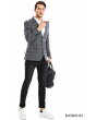 Tazio Men's Classic Fashion Sport Coat - Glen Plaid