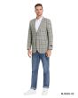 Tazio Men's Classic Fashion Sport Coat - Glen Check