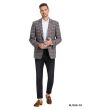 Tazio Men's Classic Fashion Sport Coat - Classic Glen Check