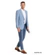 Tazio Men's Classic Fashion Sport Coat - Light Windowpane