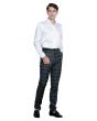 Tazio Men's Skinny Fit Pants - Glen Check