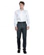 Tazio Men's Skinny Fit Pants - Glen Check