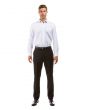 Azzuro Men's Flat Front Pants - Business Slacks