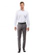 Azzuro Men's Flat Front Pants - Business Slacks