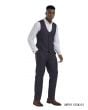 Tazio Men's 2 Piece Skinny Fit Vest Set- Madras Pattern