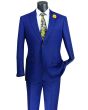 Vinci Men's Outlet 2 Piece Modern Fit Suit - Light Windowpane