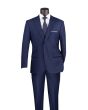 Vinci Men's 2 Piece Modern Fit Suit - Light Windowpane