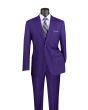 Vinci Men's 2 Piece Modern Fit Suit - Light Windowpane