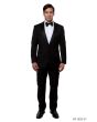 Bryan Michaels Men's Outlet 2pc Slim Fit Tuxedo - Dark Accents