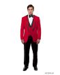 Bryan Michaels Men's 3pc Slim Fit Tuxedo - Satin Collared Vest