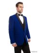 Bryan Michaels Men's 3pc Slim Fit Tuxedo - Layered Lapel