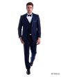 Bryan Michaels Men's 3pc Slim Fit Tuxedo - Satin Trim