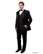 Bryan Michaels Men's 3pc Slim Fit Tuxedo - 6 Button Vest