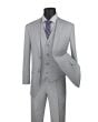 Vinci Men's Outlet 3 Piece Modern Fit Suit - Fancy Vest